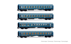 Arnold HN4481 - N - 4-tlg. Set Personenwagen Tourex, DR, Ep. III